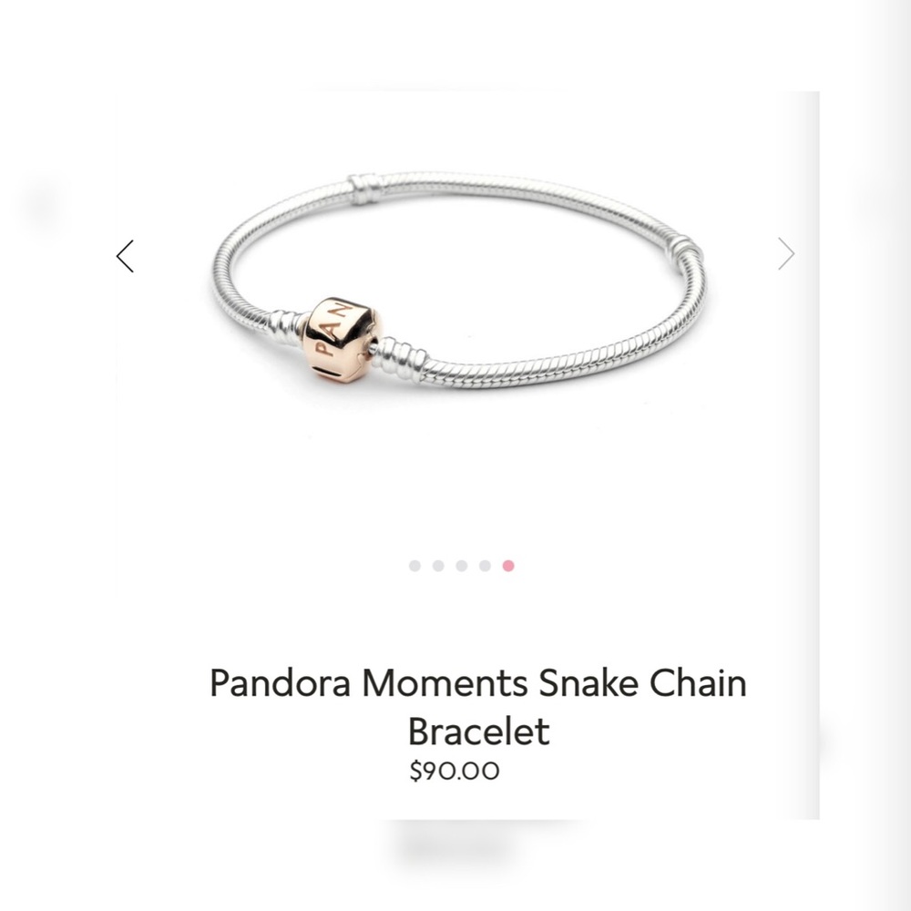 Pandora Moments Bracelet Rose gold clasp
